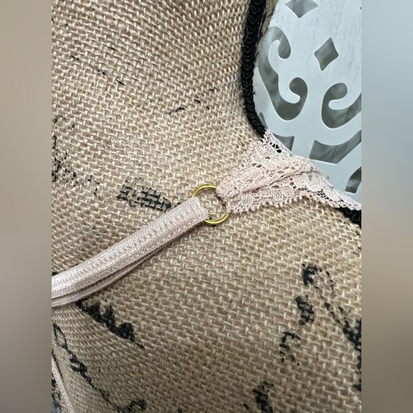 Fredericks Of Hollywood Lattice Lacing Satin PJ Short Set - Picture 9 of 17